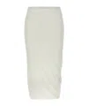 Jil Sander Wrap Skirt In White