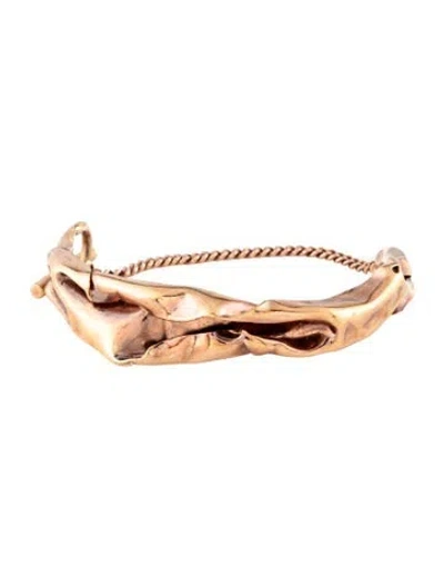 Pre-owned Jil Sander Wrinkled Bracelet, 7" In Multi