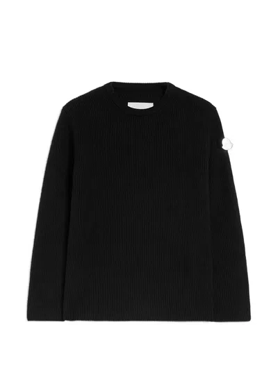 Jil Sander X Moncler Ribbed Sweater In Black