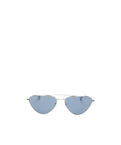 Jil Sander X Oliver Peoples Geometric-frame Sunglasses In Metallic