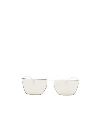 Jil Sander X Oliver Peoples Rectangular Frame Sunglasses In Metallic