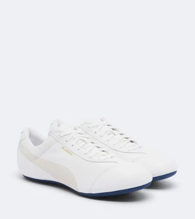 Jil Sander X Puma Speedcat Leather Sneakers In White