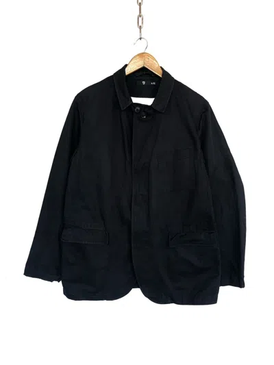 Pre-owned Jil Sander X Uniqlo Heataw15 Jil Sander Linen Blend 3 Pockets Jacket In Black
