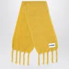Jil Sander Yellow Mohair Blend Scarf Women