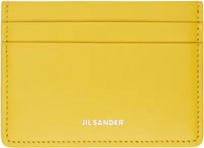 Jil Sander Yellow Credit Card Holder
