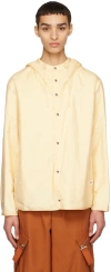 Jil Sander Yellow Drawstring Jacket In 279 - Light Beige