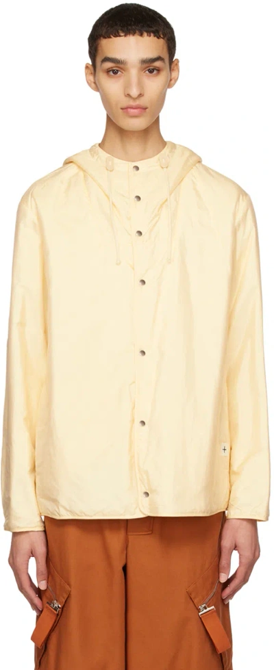 Jil Sander Yellow Drawstring Jacket In 279 - Light Beige