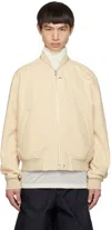 Jil Sander Zip-fastened Cotton Bomber Jacket In 338 - Lime Green