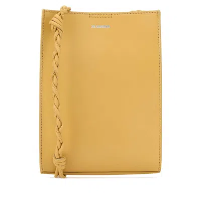 Jil Sander Yellow Leather Small Tangle Shoulder Bag
