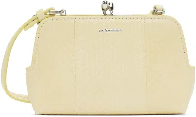 Jil Sander Yellow Micro Goji Bag In 270 Avorio