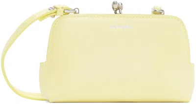 Jil Sander Yellow Micro Goji Bag In 742 Light Pastel Yel