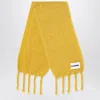 Jil Sander Yellow Mohair Blend Scarf Women