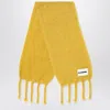 Jil Sander Yellow Mohair Blend Scarf Women