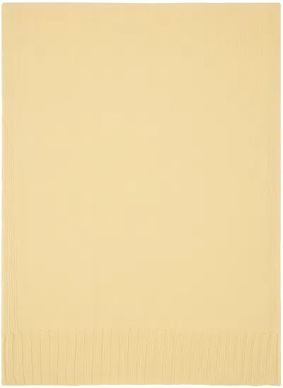 Jil Sander Yellow Patch Scarf In 740 Butter
