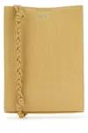 Jil Sander Beige Leather Small Tangle Shoulder Bag In Yellow