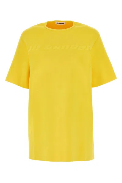 Jil Sander Yellow Viscose Blend T-shirt