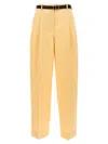 Jil Sander Wool Pants Pences In Yellow