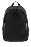 Jil Sander Black Leather Backpack In White