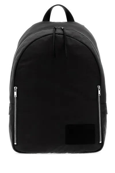 Jil Sander Black Fabric Urban Backpack In Pattern