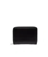 Jil Sander Zip-around Leather Wallet In Black
