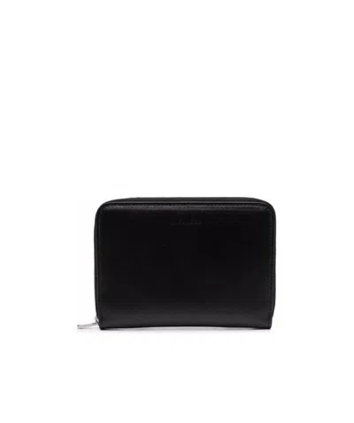 JIL SANDER ZIP-AROUND LEATHER WALLET