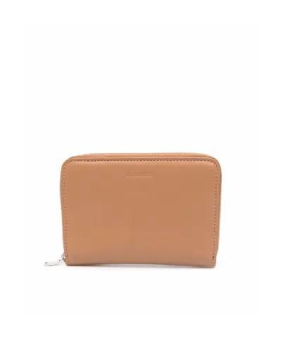 Jil Sander Zip-around Leather Wallet In Pink