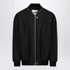 Jil Sander Blouson 05 Bomber Jacket In Black Wool In Black