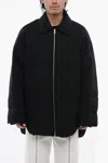 Jil Sander Zip Closure Down Jacket With Collar In Black
