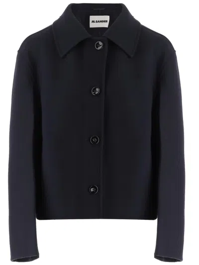 JIL SANDER JIL SANDER ZIP CLOSURE WOOL JACKET