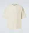 Jil Sander Zip-detail Cotton-blend Jersey T-shirt In White