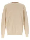 Jil Sander Crew Neck Sweater Side Zipper In Multi
