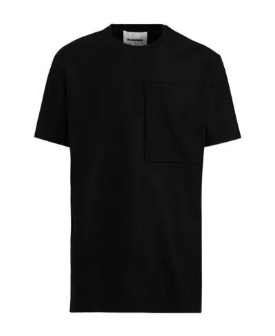 JIL SANDER JIL SANDER ZIP-DETAILED CREWNECK T-SHIRT