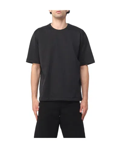 Jil Sander Zip-detailed Crewneck T-shirt In Black