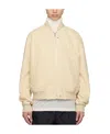 Jil Sander Zip-fastened Cotton Bomber Jacket In Yellow