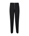 Jil Sander Zip-fastening Wool Tapered Trousers In Black