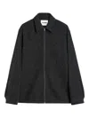 Jil Sander Zip-front Collar Jacket In Black