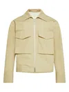 Jil Sander Zip-front Jacket In Green