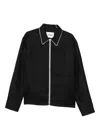 Jil Sander Zip-front Shirt In Black