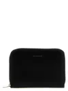 Jil Sander Zip-around Leather Wallet In Black