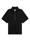 Jil Sander Zip-pocket Shirt In Black