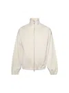 Jil Sander Zipped Bomber Jacket In Neutrals