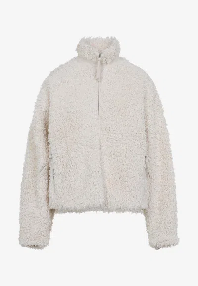 Jil Sander Zip-up 173 Gd Jacket In White