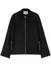 Jil Sander Zipped Bomber Jacket In Black
