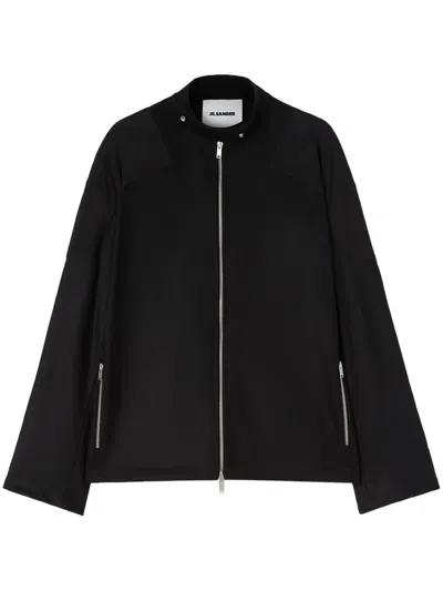 JIL SANDER ZIP-UP BIKER JACKET