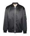 Jil Sander Bomber Jacket Utility Pocket In Black