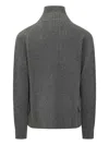 Jil Sander Zip Up Cardigan In Grey