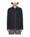 Jil Sander Blue Organic Cotton Jacket In Black