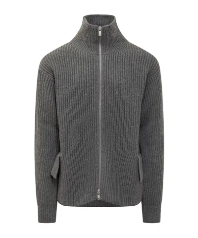 JIL SANDER JIL SANDER ZIP-UP KNITTED CARDIGAN
