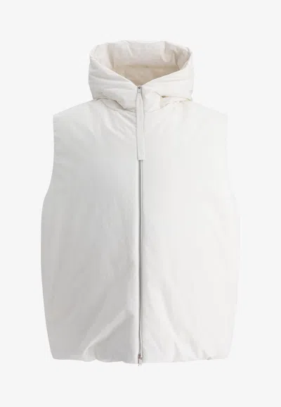JIL SANDER ZIP-UP PADDED VEST