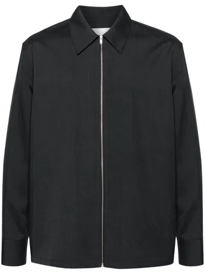 JIL SANDER ZIP-UP RIPSTOP OVERSHIRT